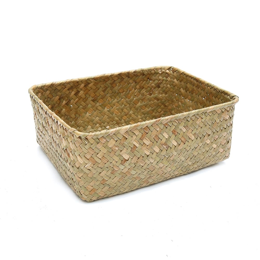 Panier de Rangement rectangulaire en rotin