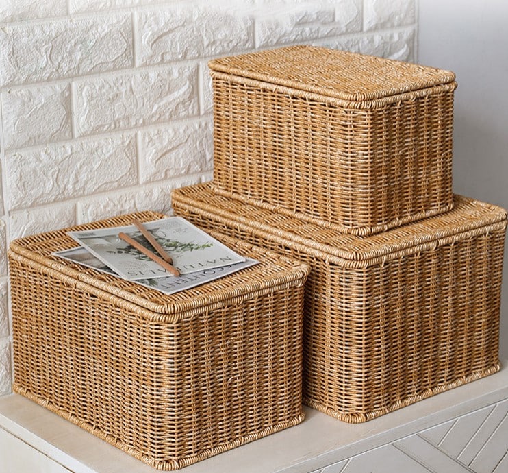 Panier de Rangement Tissé pour Maison