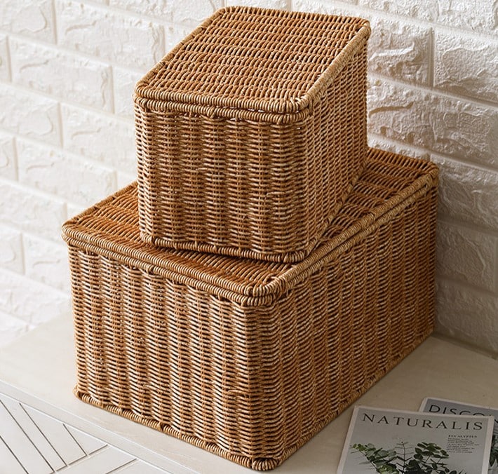 Panier de Rangement Tissé pour Maison