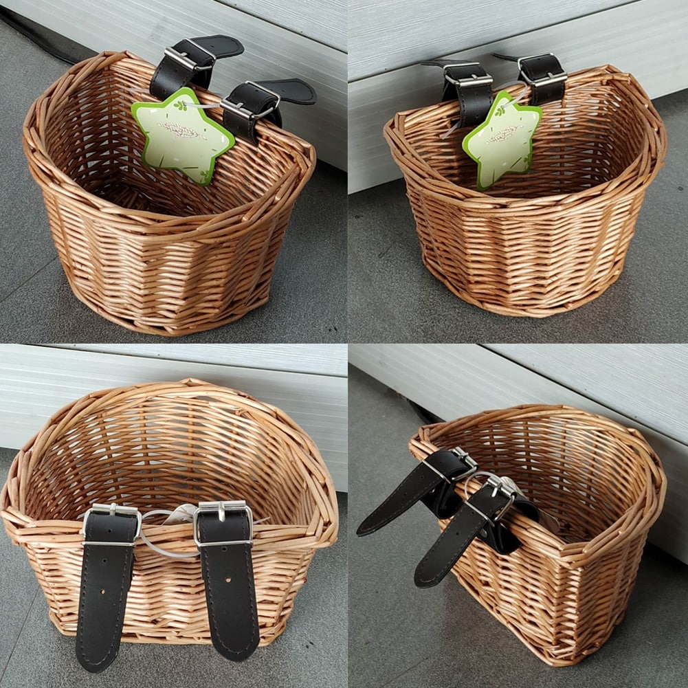 Panier de vélo en rotin pour enfants