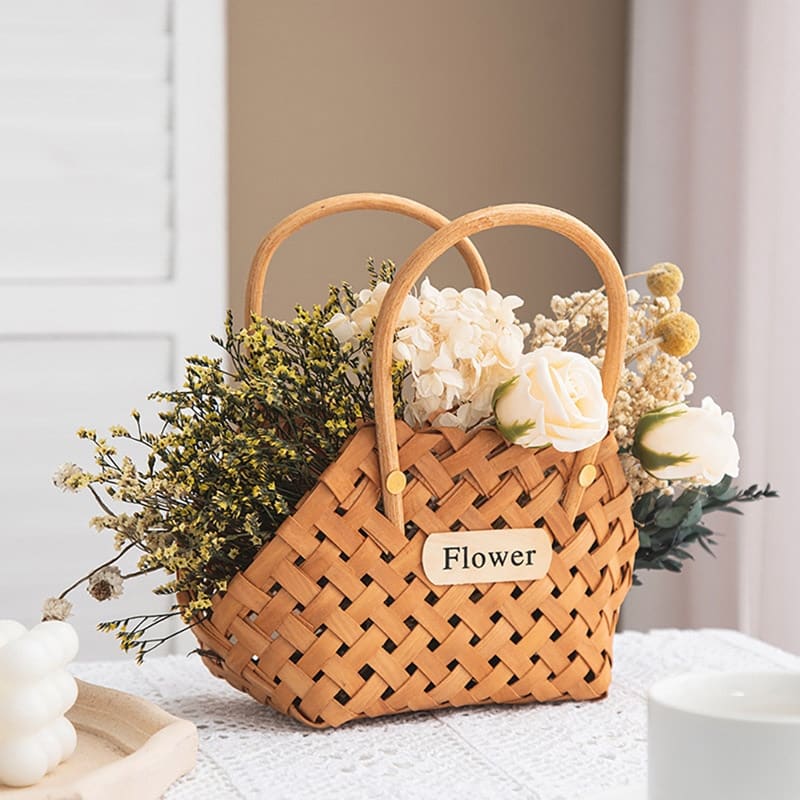 Panier décoratif au style vintage