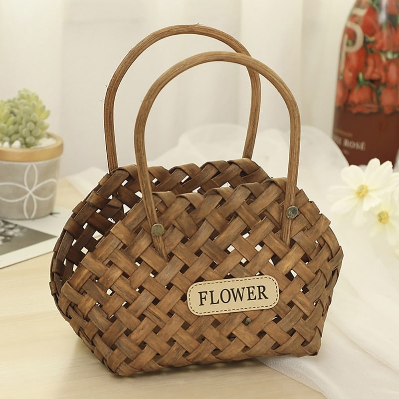 Panier décoratif au style vintage