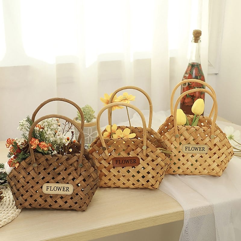 Panier décoratif au style vintage