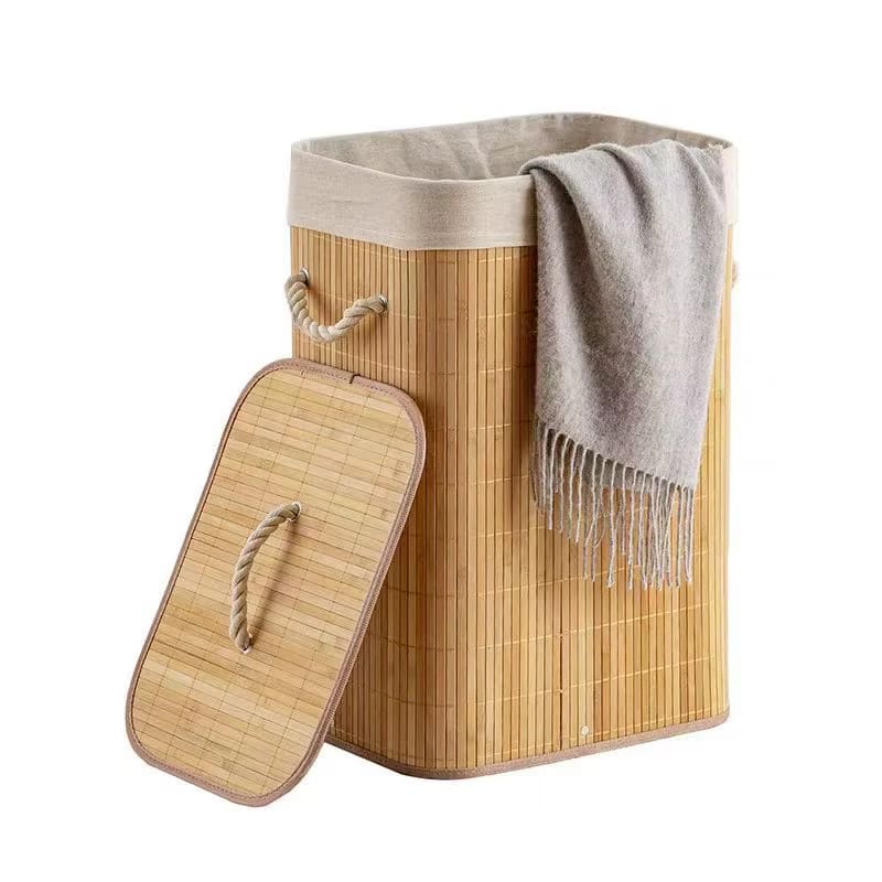Panier à Linge Rotin et Bambou