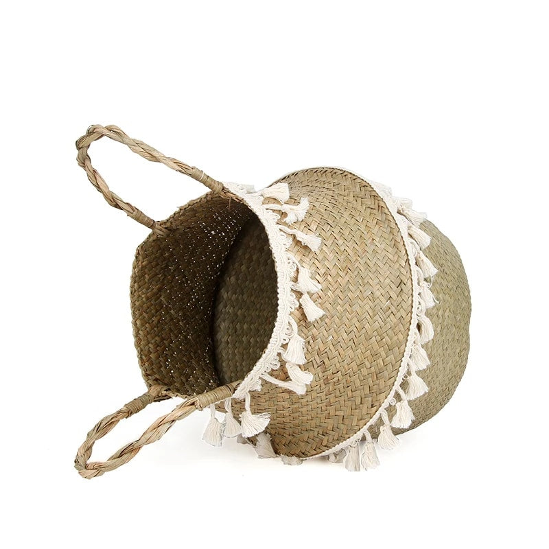 Panier Osier à Pampilles