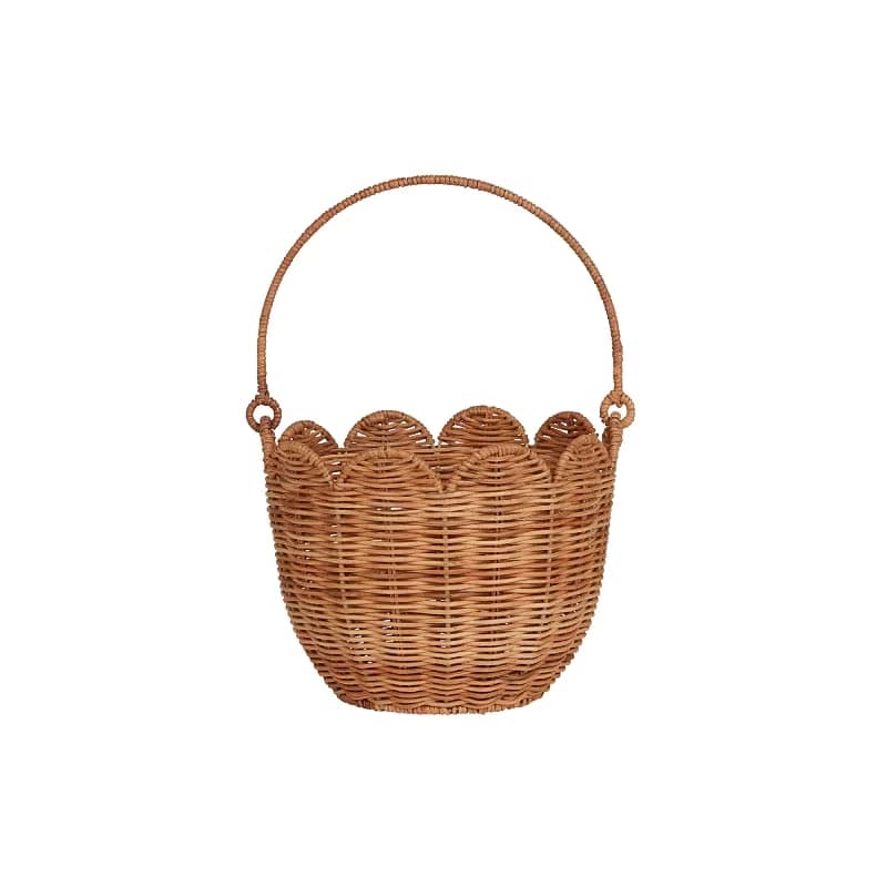 Panier Rangement Effet Rotin Style Nordique
