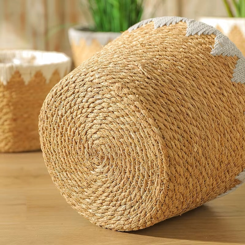 Panier en Rotin Rustique et Artisanal