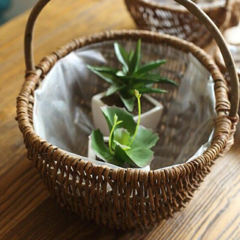 Panier tissé pour décoration intérieure