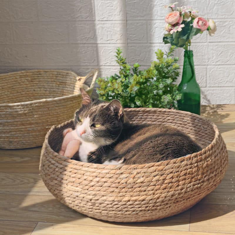 Paniers de rangement en rotin tissés à la main