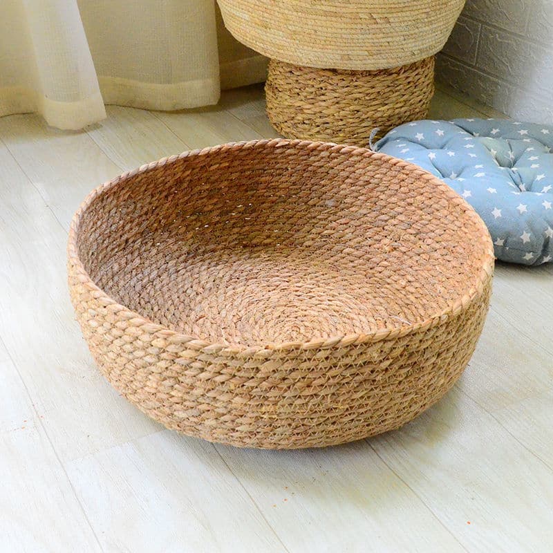 Paniers de rangement en rotin tissés à la main