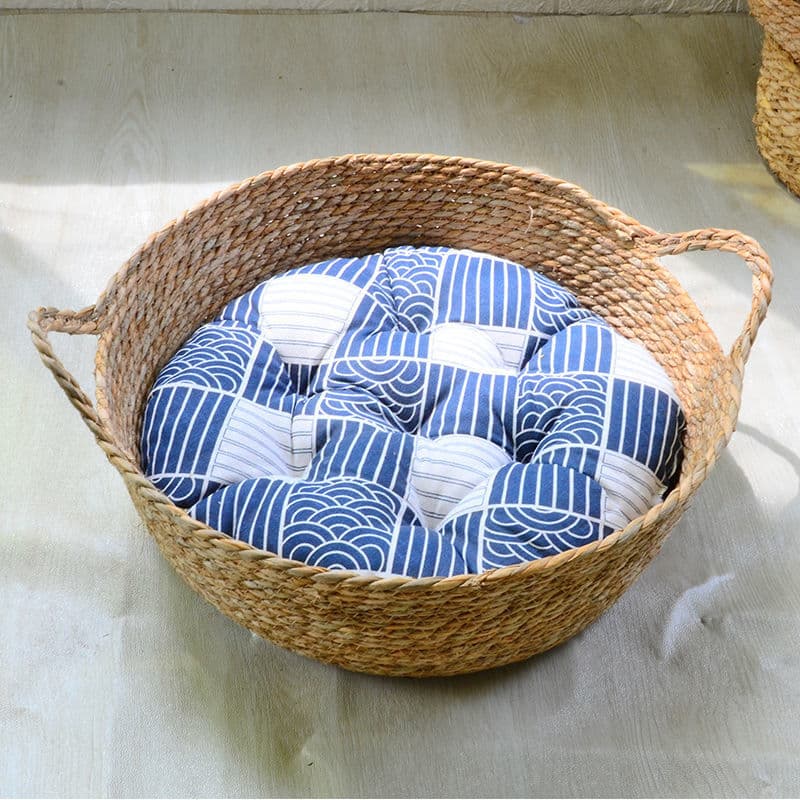 Paniers de rangement en rotin tissés à la main