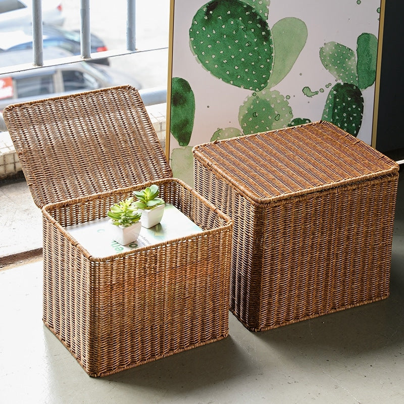 Paniers de rangement grande taille pour la maison avec couvercle