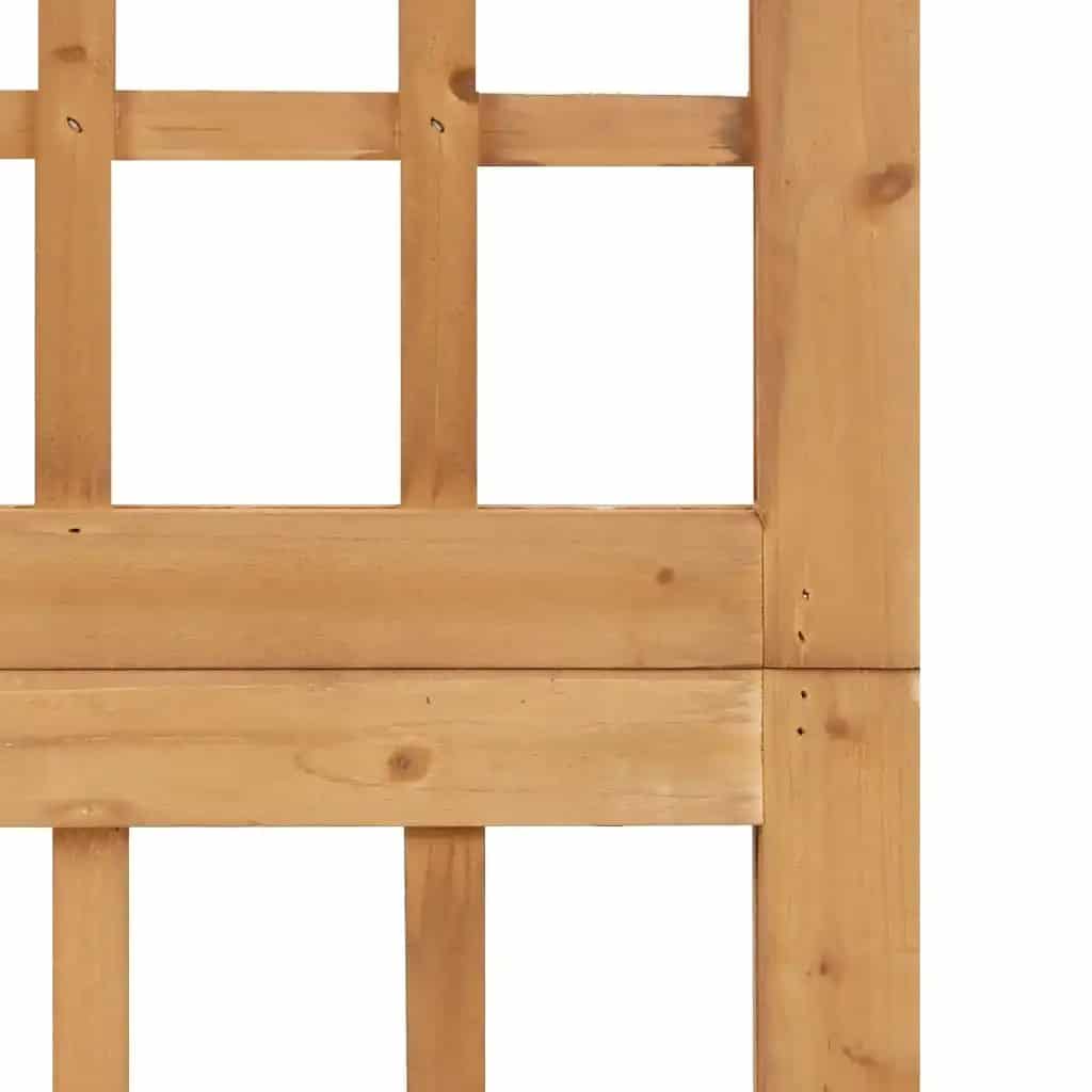 Paravent Bois à Quatre Panneaux Robustes