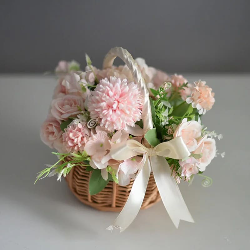 Petit Panier Effet Osier Fait à la Main