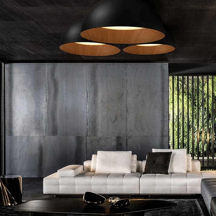 Plafonnier Bois LED Moderne de Style Japonais