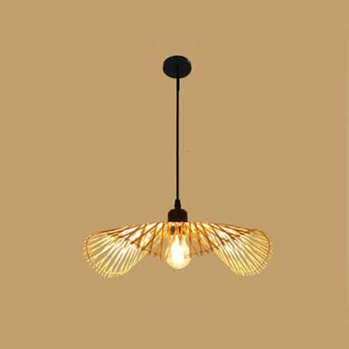 Plafonnier de style balinais en rotin