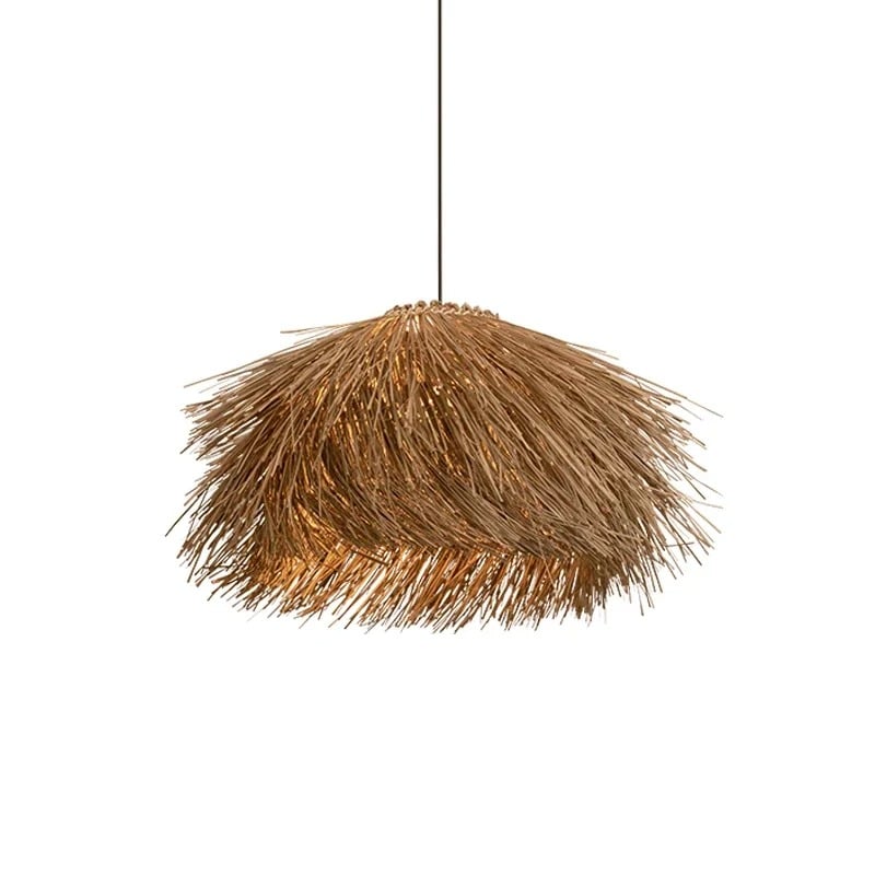 Plafonnier suspendu en osier design