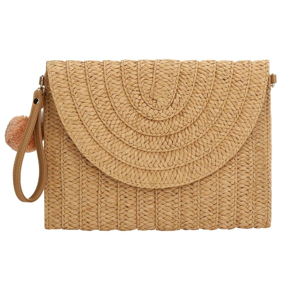 Pochette à main tissée carrée