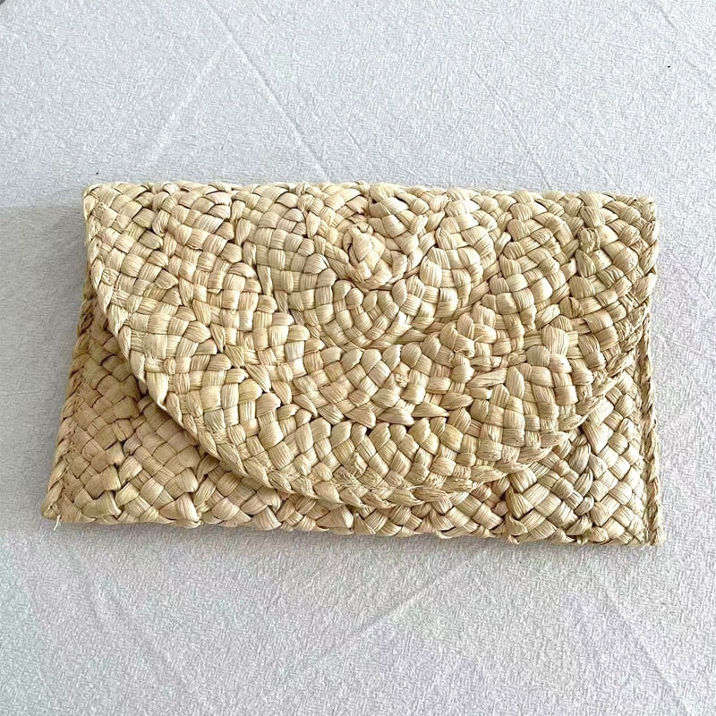 Pochette en paille fait à la Main pour femmes