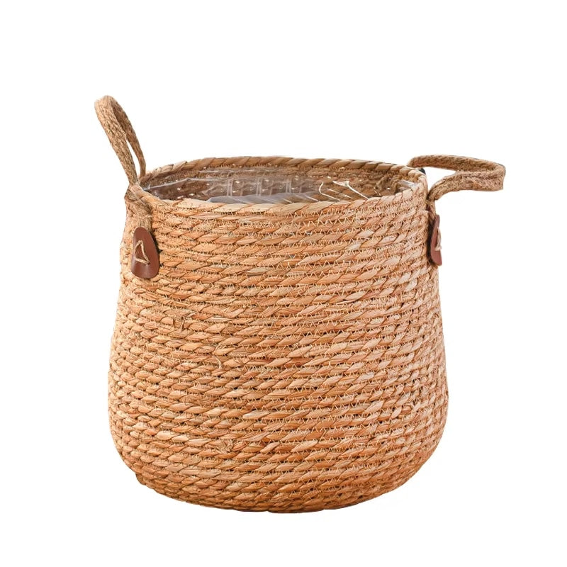 Pot de Fleur Spacieux en Rotin