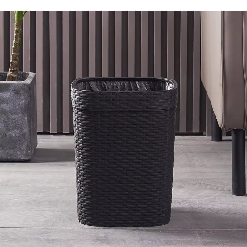 Poubelle Effet Rotin Design et Moderne