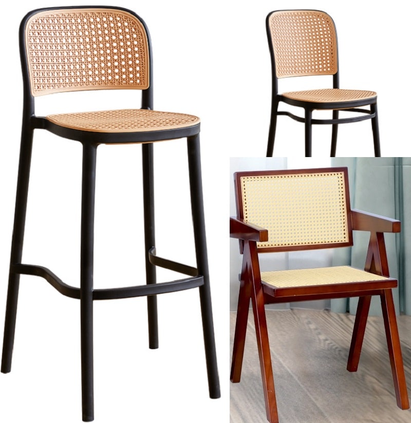 Rouleau de sangle en rotin plastique imperméable
