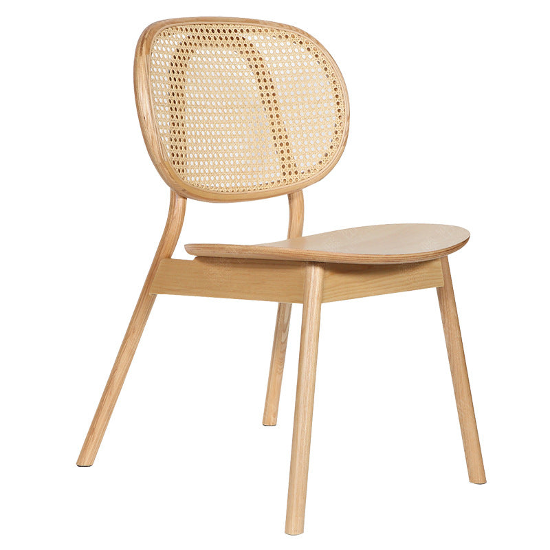 Rouleau de toile maillage rond en rotin blanchi