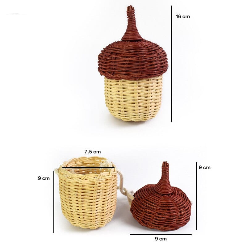 Sac à bandoulière en rotin tissé
