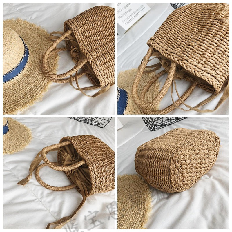 Sac à main en rotin tissé à la main