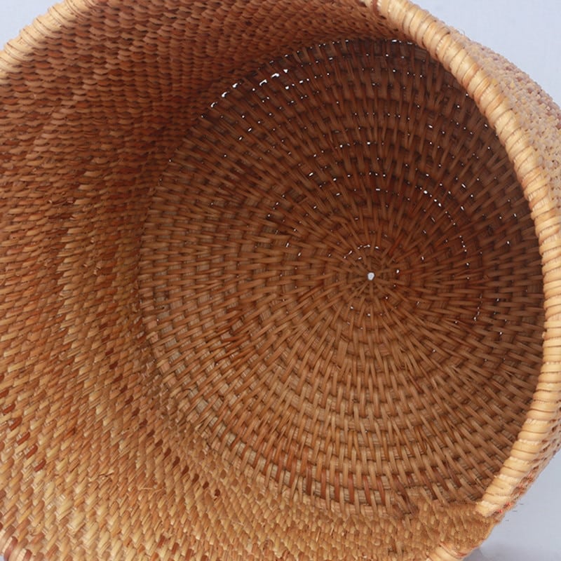 Seau de rangement en rotin tissé