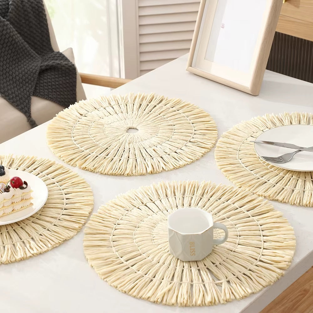 Set de Table Effet Paille Créatif et Pastoral