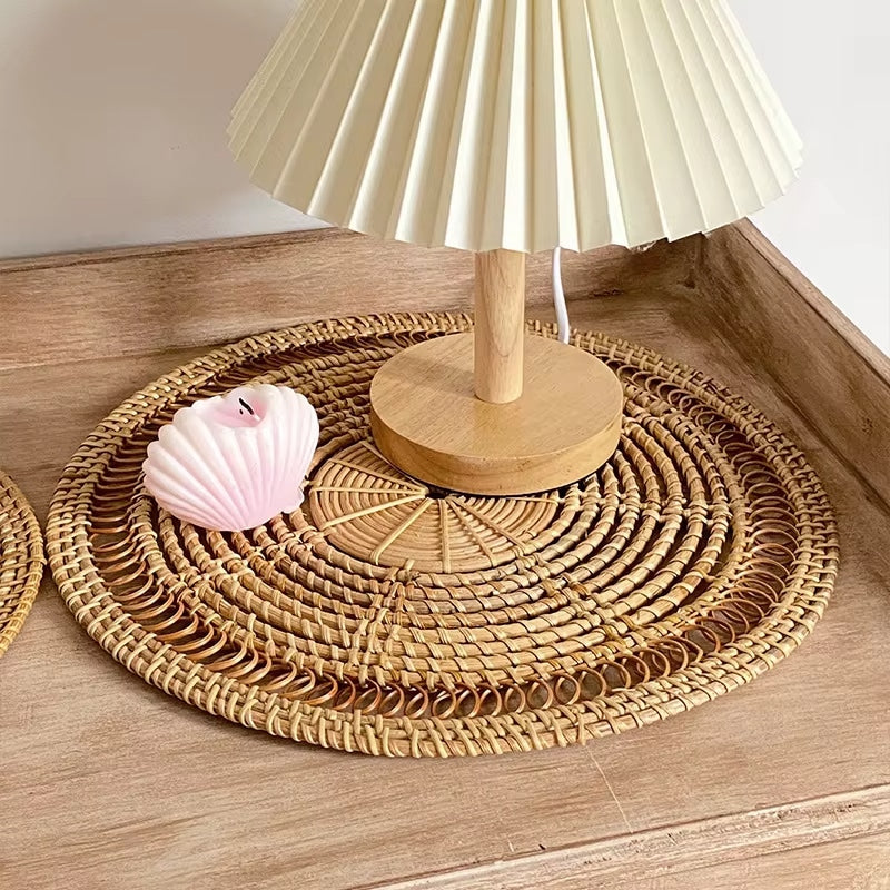 Set de Table Effet Paille au Design de Soleil