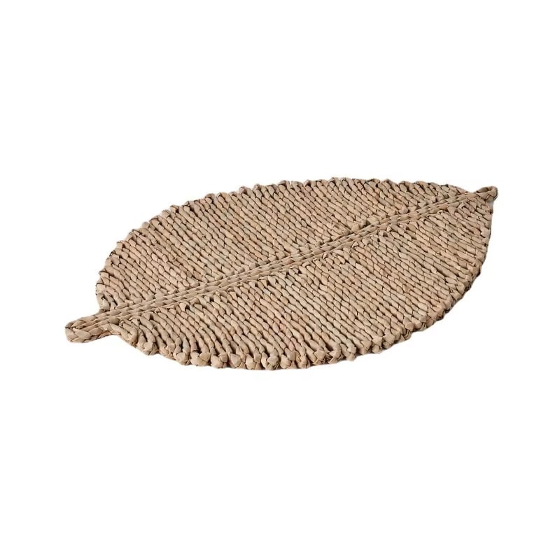 Set de Table Paille au Design de Feuille