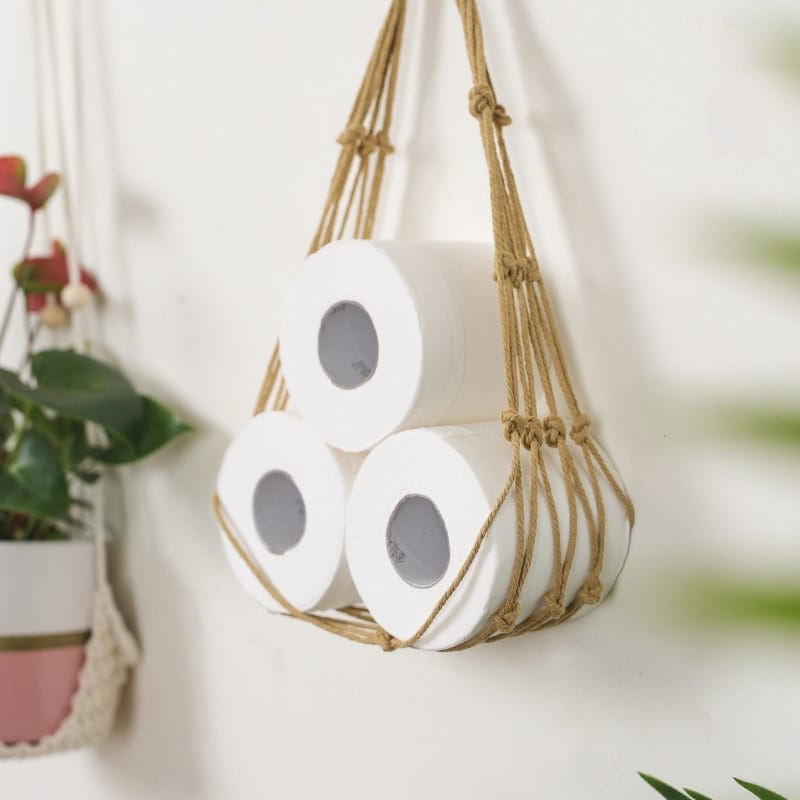 Support nordique suspendu en corde de fibre naturelle