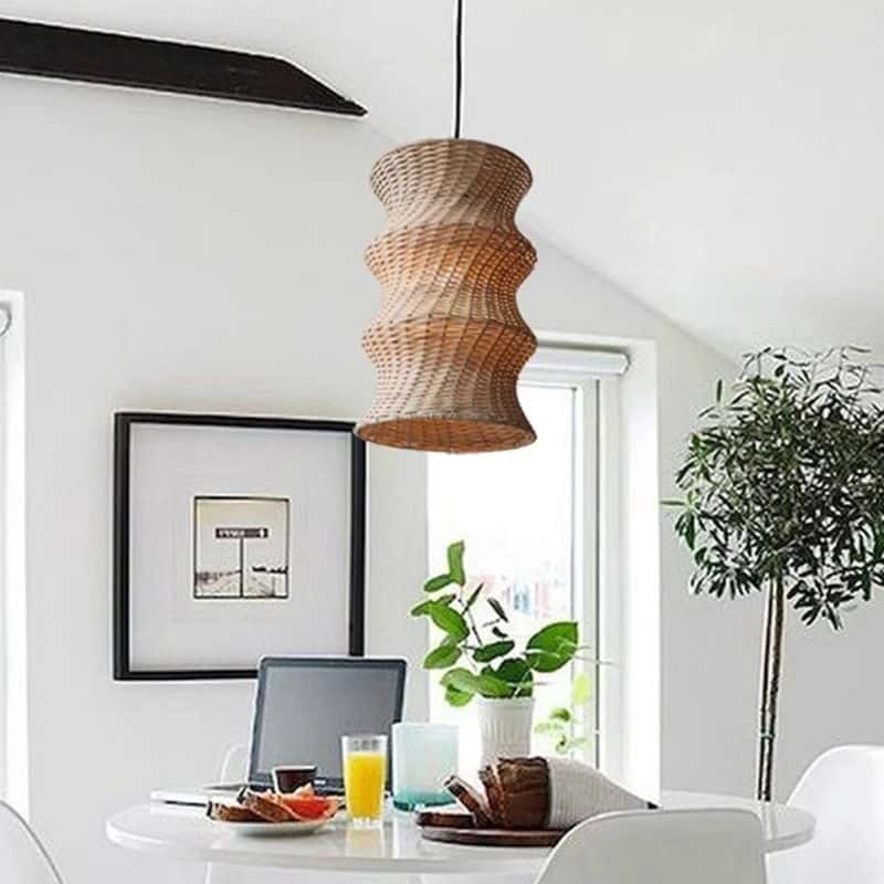 Suspension Bambou Moderne au Style Japonais