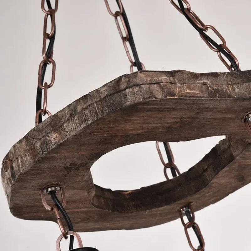 Suspension Bois Flotté de Style Chandelier Rétro