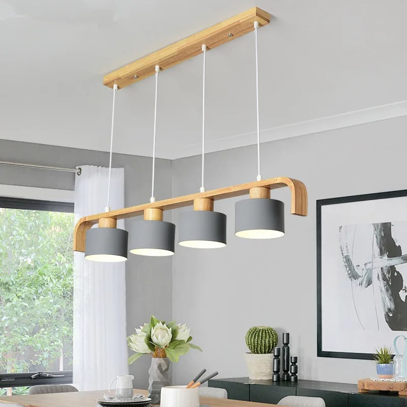 Suspension Bois LED Résistante et Durable