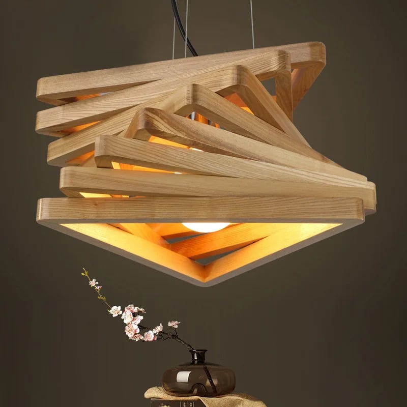 Suspension Bois Moderne au Design Innovant