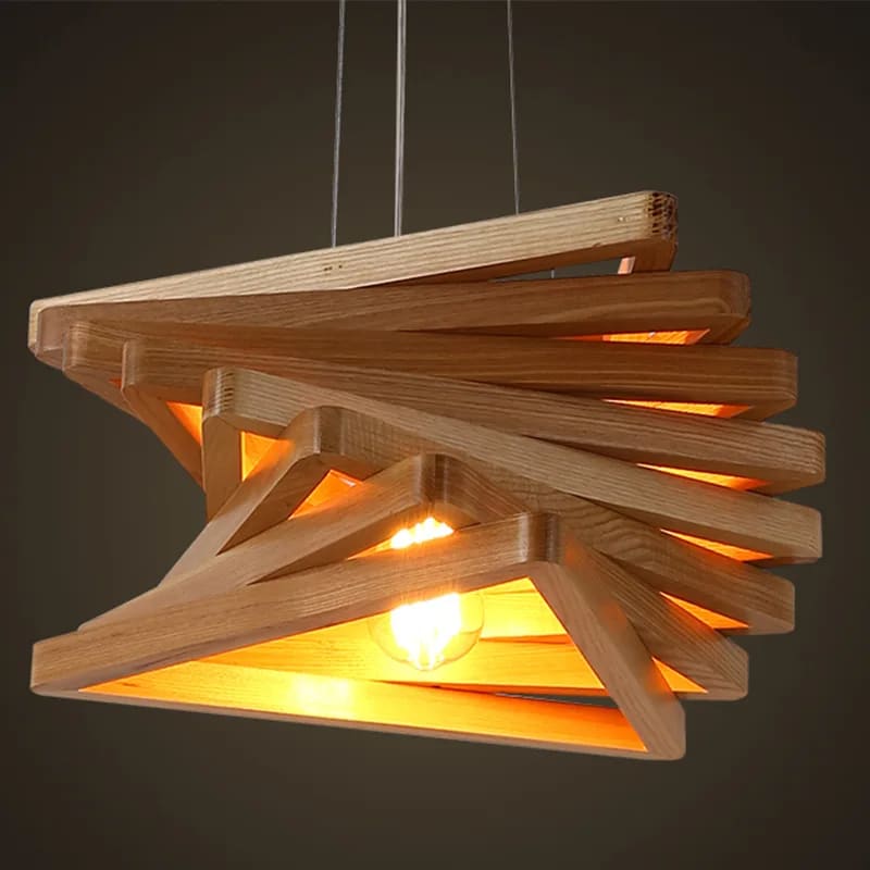 Suspension Bois Moderne au Design Innovant