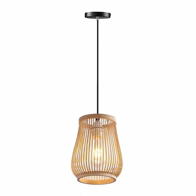 Suspension Effet Osier Style Chinois Fait à la Main