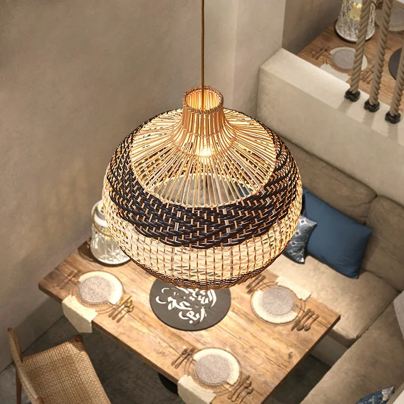 Suspension Osier Chic et Moderne