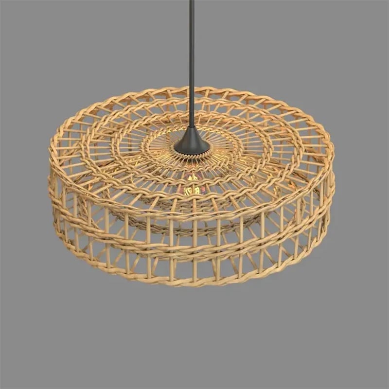 Suspension Rotin Design et Moderne