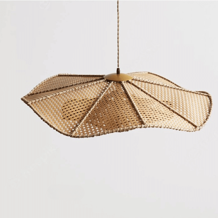 Suspension Rotin Style Vintage Fait Main