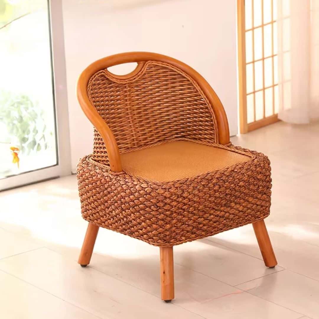 Tabouret Osier Moderne avec Dossier