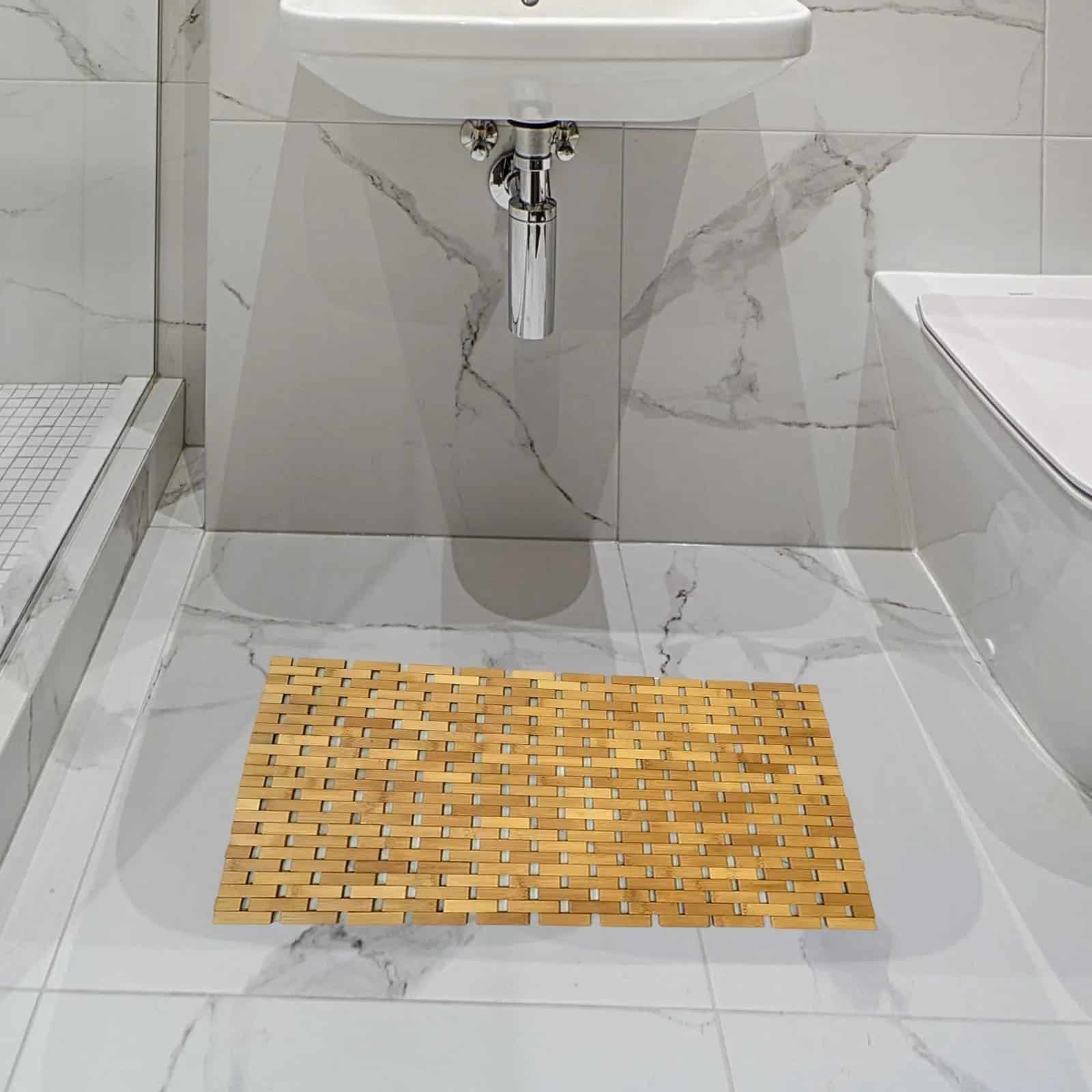 Tapis Bambou Confortable au Design Moderne