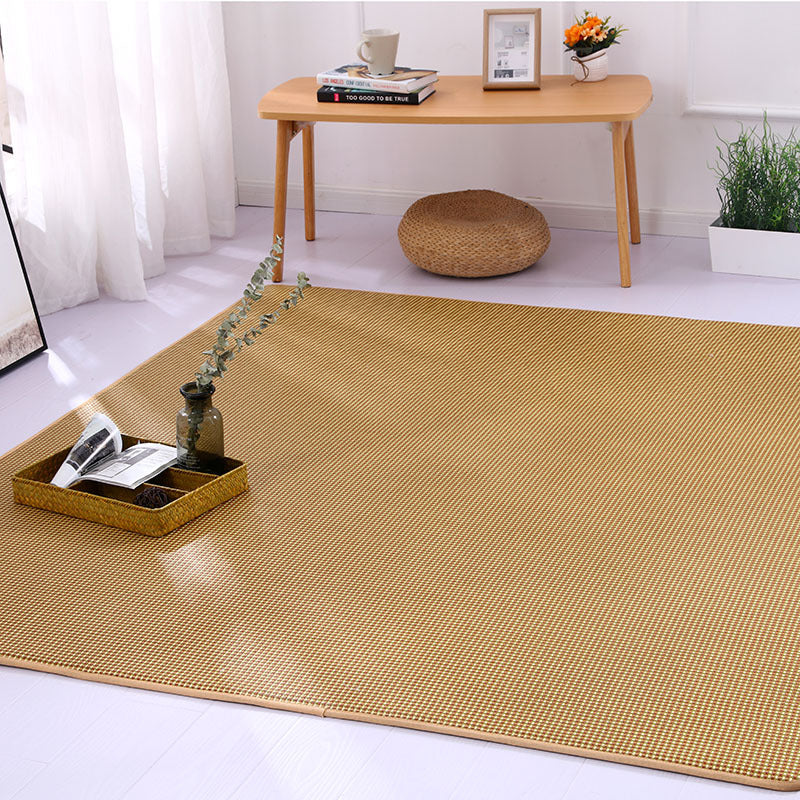 Tapis carré en rotin style japonais