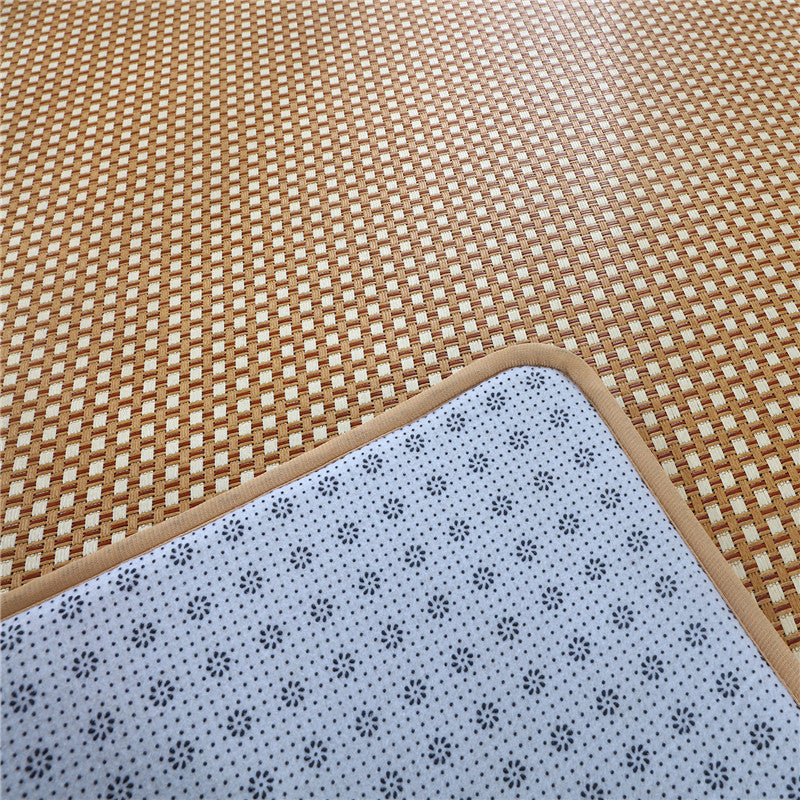 Tapis carré en rotin style japonais