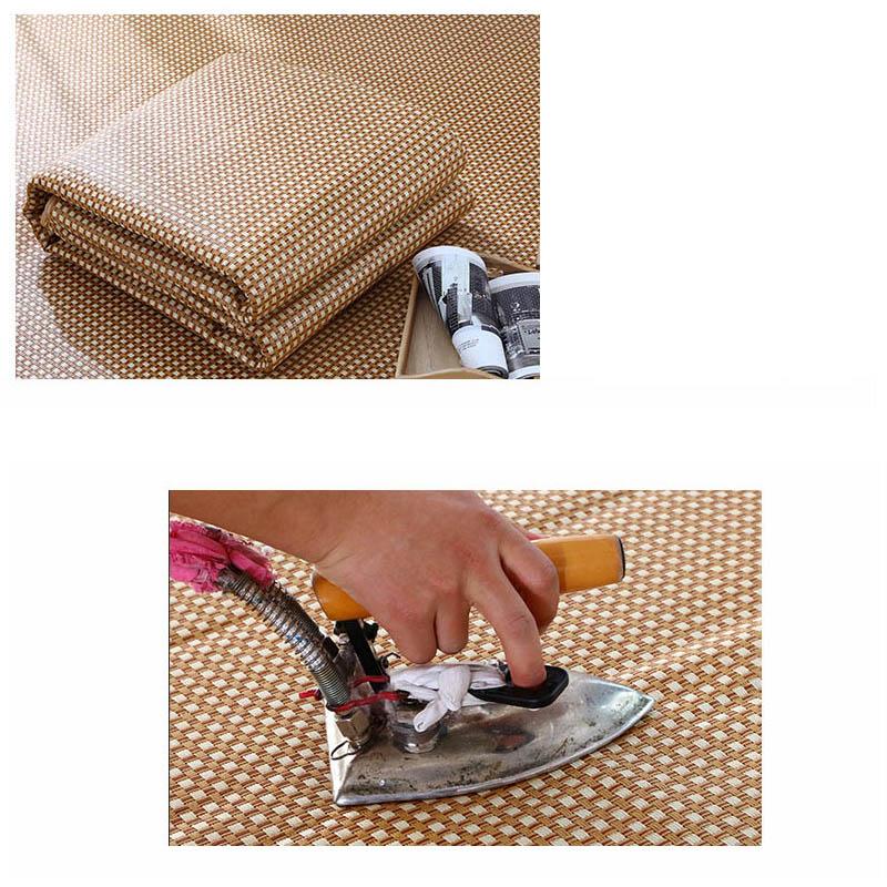 Tapis carré en rotin style japonais
