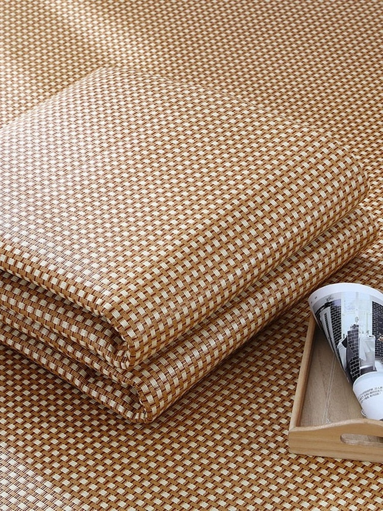 Tapis de jeu japonais tatami en rotin épais