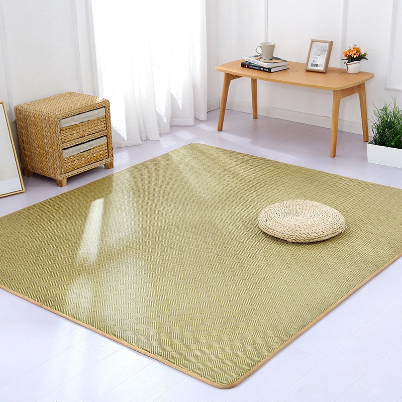 Tapis de jeu japonais tatami en rotin épais